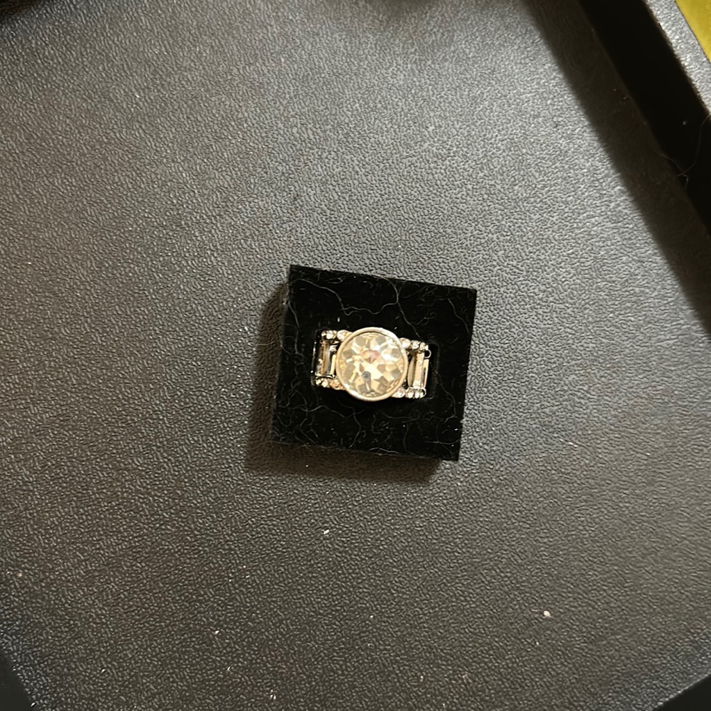Glittery Silver Ring